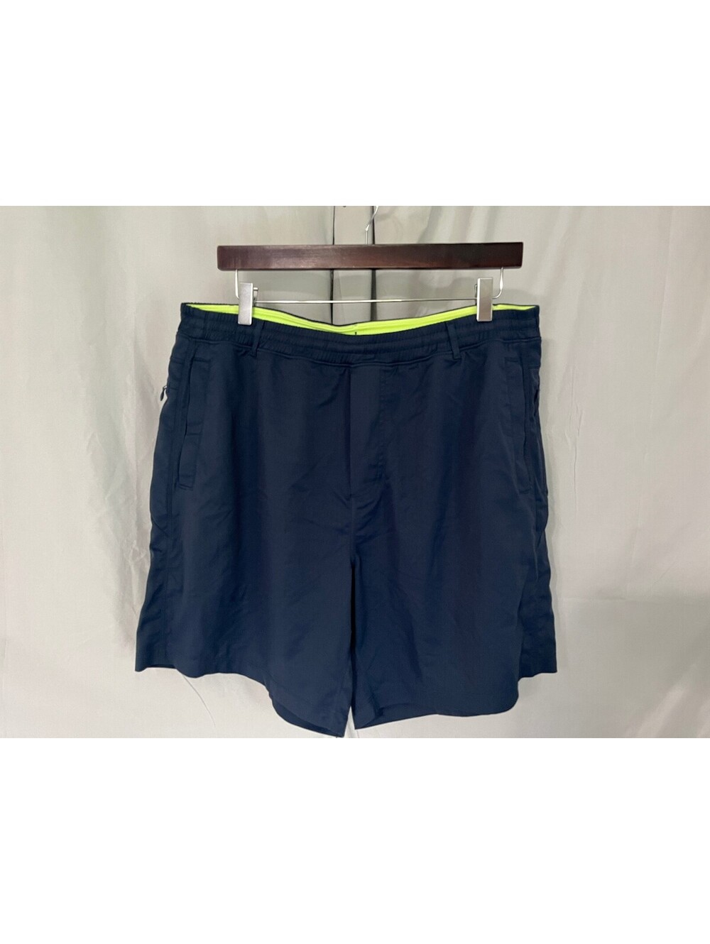 Birddogs Bring the Boomstick Men's Solid Blue Athletic Shorts XXL 6" Inseam